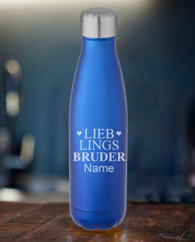 Isolierflasche blau Lieblings