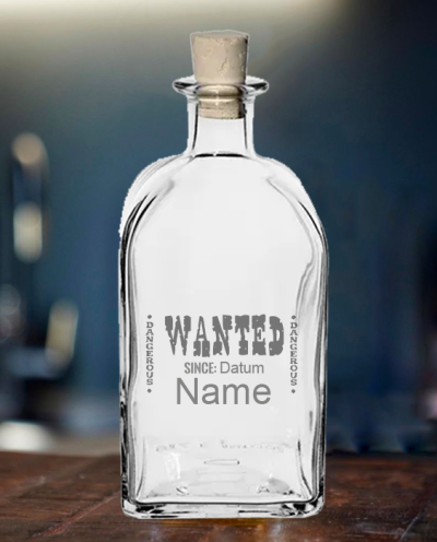 Whiskyflasche 700ml Wanted