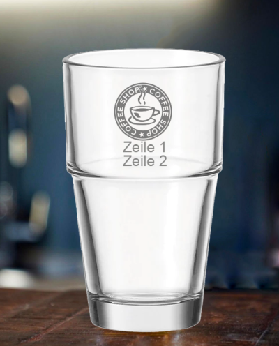 Latte Glas [SOLO] Kaffee 