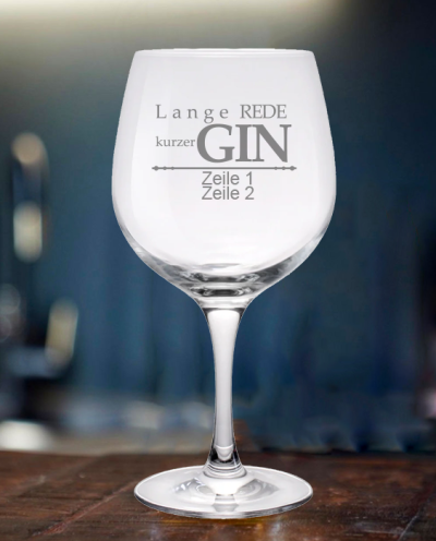 Gin-Set Gin Spruch lange Rede